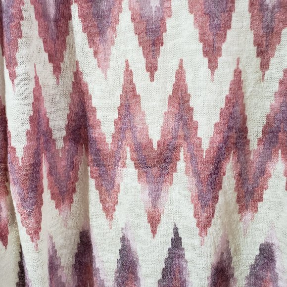 2/$20 MAURICES Lightweight Knit Open Front aztec Cardigan 3/4 sleeve sz Small - Picture 10 of 13